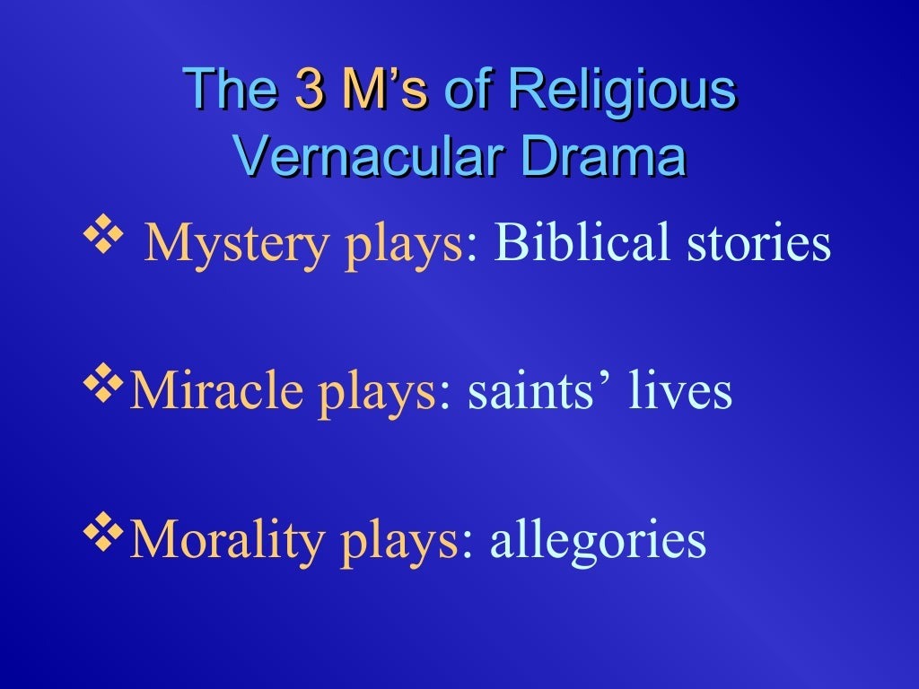Medieval Theatre