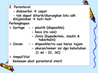 Pabal Injeksi MEDIKASI (Pemberian Obat-obatan).ppt