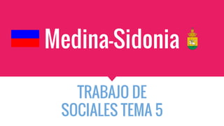Medina-Sidonia
TRABAJO DE
SOCIALES TEMA 5
 
