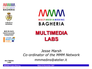 MULTIMEDIA LABS Jesse Marsh Co-ordinator of the MMM Network mmmedins@atelier.it  