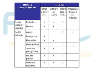 Contaminación del Agua 