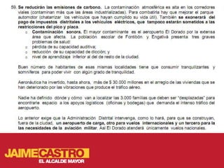 Medio ambiente para Jaime Castro