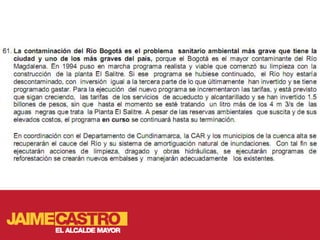 Medio ambiente para Jaime Castro