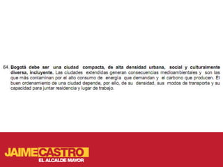 Medio ambiente para Jaime Castro