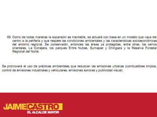 Medio ambiente para Jaime Castro