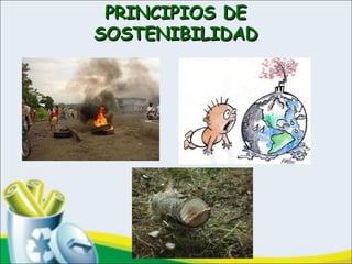 PRINCIPIOS DEPRINCIPIOS DE
SOSTENIBILIDADSOSTENIBILIDAD
 