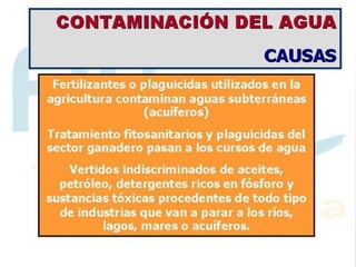 Contaminación del Agua
 