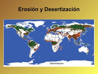 Erosión y Desertización
Deforestacion
 