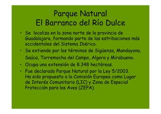 Medio Ambiente:Espacios Protegidos en Castilla La Mancha | PPT