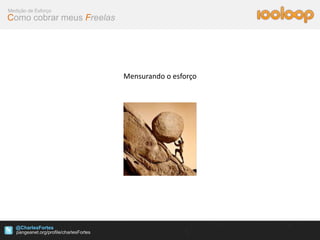 Medição de Esforço
Como cobrar meus Freelas




                           Mensurando o esforço




   @CharlesFortes
 