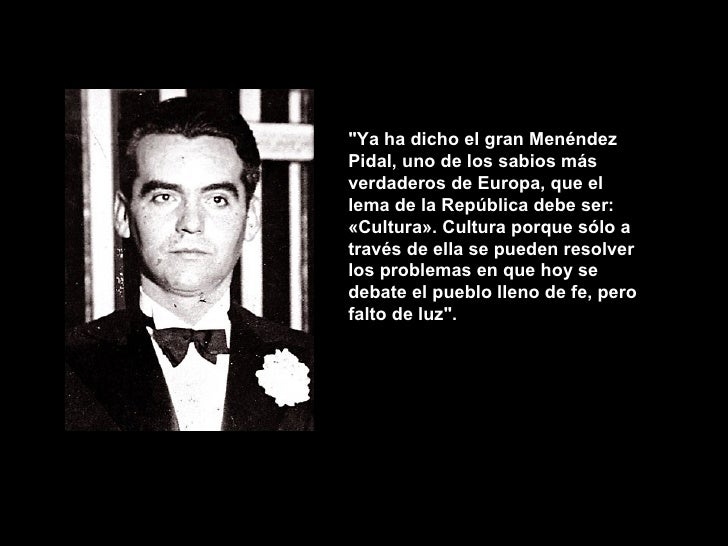 Medio pan y un libro. Federico García Lorca