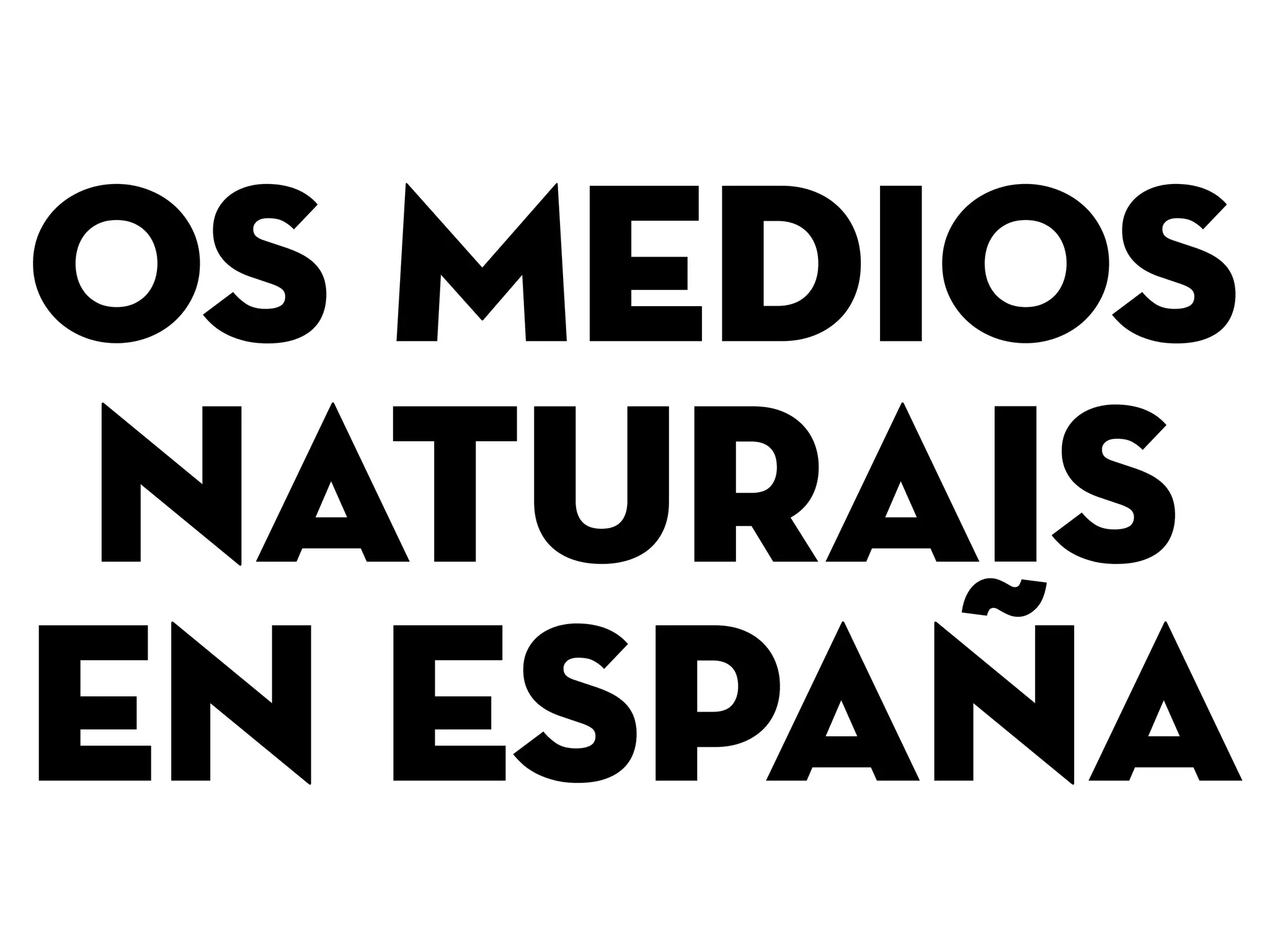 os MEDIOS
NATURAIS
en ESPAÑA