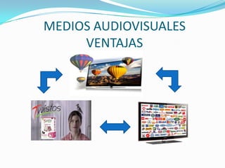 MEDIOS AUDIOVISUALES
VENTAJAS
 