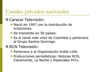 Medios Colombianos PPT medios-colombianos-ppt