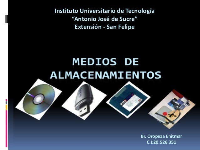 Medios de almacenamiento