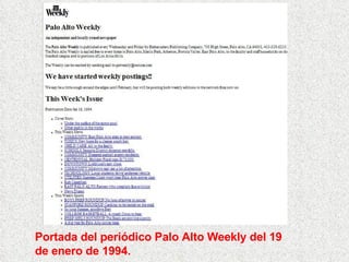 Portada del periódico Palo Alto Weekly del 19 de enero de 1994. 
