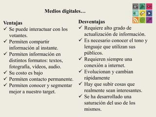 Medios de comunicación y campañas políticas: ventajas y desventajas | PDF