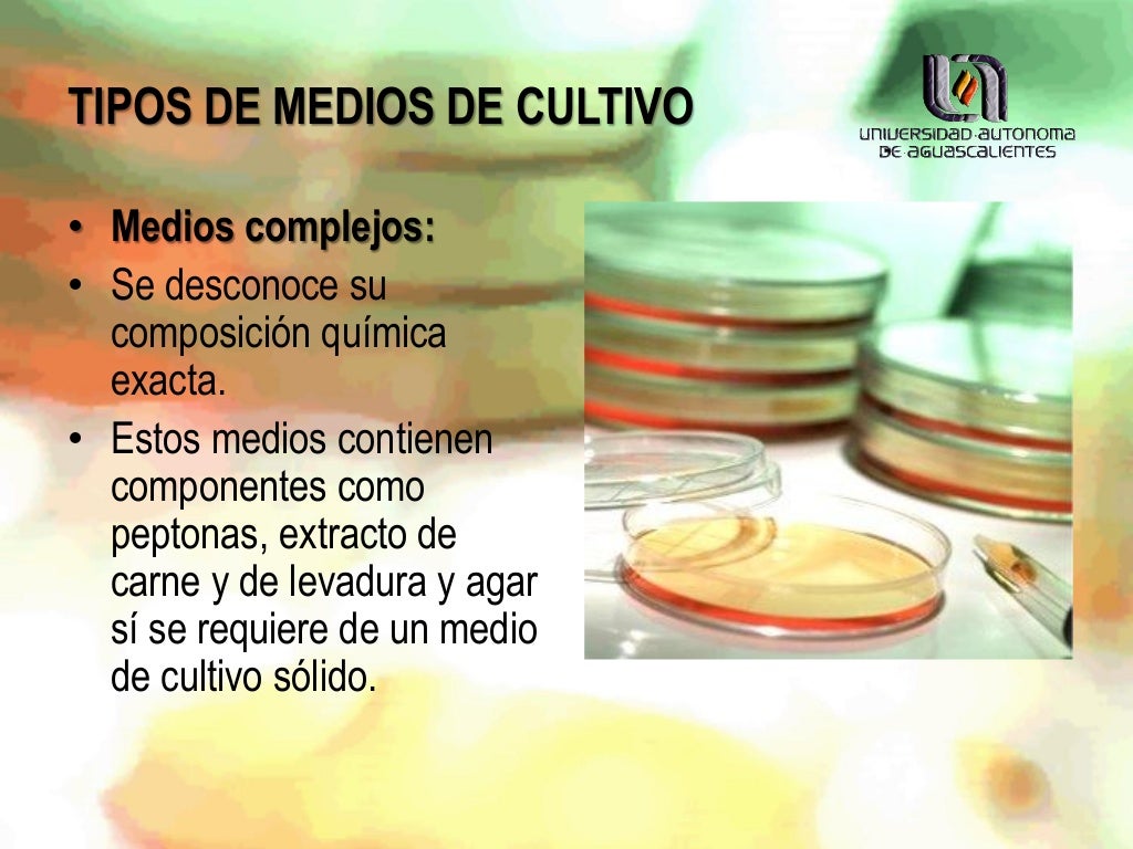Medios de cultivo