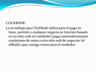 Medios de pago dinero internet