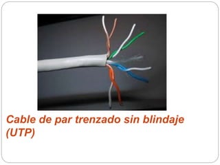 Cable de par trenzado sin blindaje
(UTP)
 
