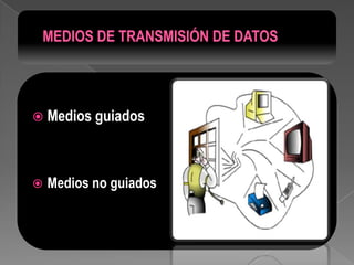  Medios guiados




   Medios no guiados
 