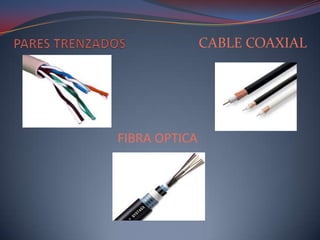 CABLE COAXIAL
FIBRA OPTICA
 
