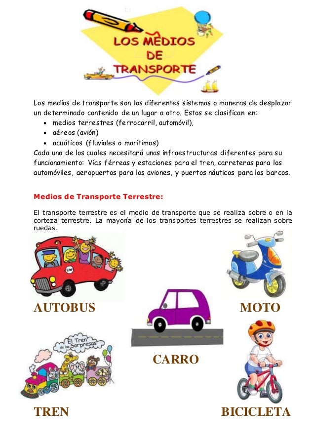Medios de transporte