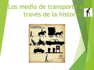 Los medio de transporte a
través de la historia.
 