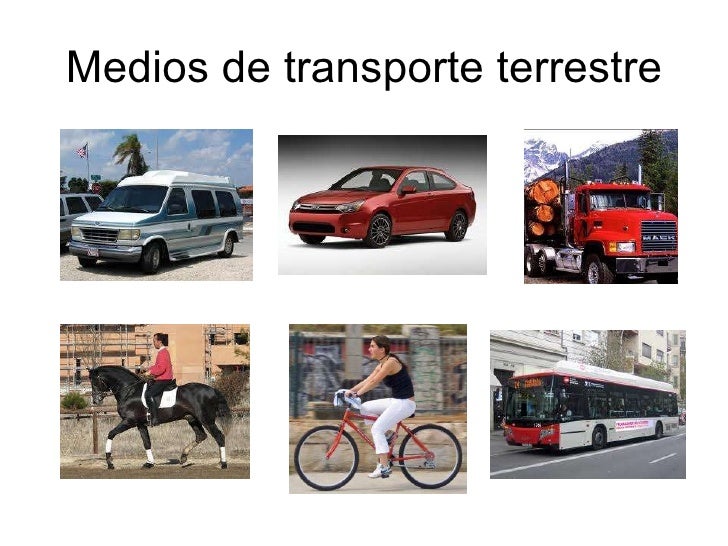 Resultado de imagen de tipos de transportes terrestres