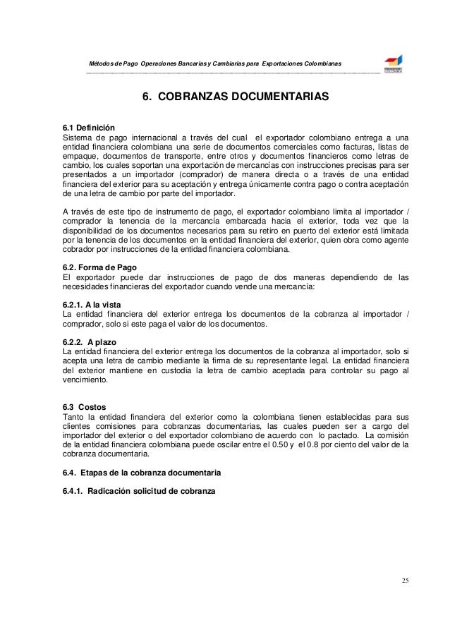 Medios pagos (COMERCIO INTERNACIONAL)