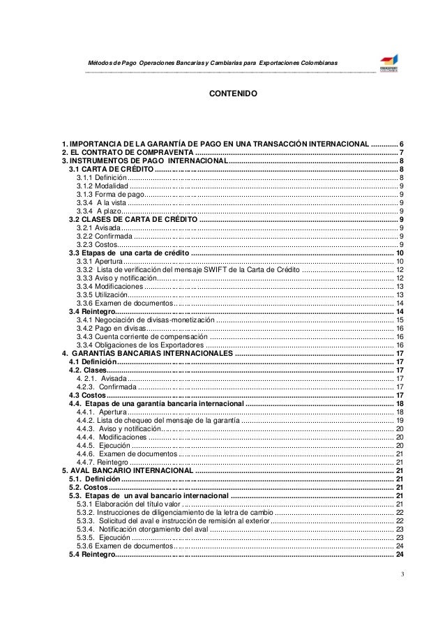 Medios pagos (COMERCIO INTERNACIONAL)