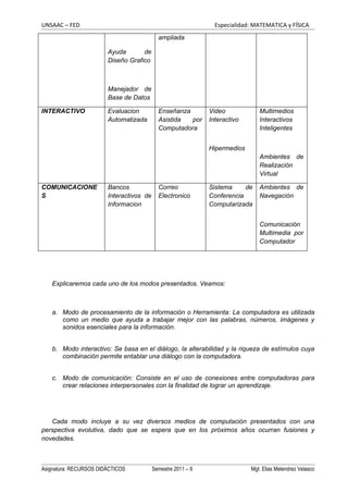 Medios y materiales educativos