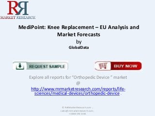 MediPoint: Knee Replacement – EU Analysis and
Market Forecasts
by
GlobalData

Explore all reports for “Orthopedic Device ” market
@
http://www.rnrmarketresearch.com/reports/lifesciences/medical-devices/orthopedic-device .
© RnRMarketResearch.com ;
sales@rnrmarketresearch.com ;
+1 888 391 5441

 
