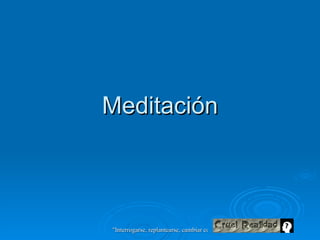 Meditación 