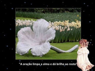 "A oração limpa a alma e dá brilho ao rosto" 
