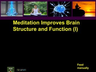 Meditation Improves Brain
Structure and Function (I)

Dori
s

Feed
manually

 