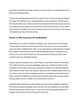 Exercises To Help Increase Your Focus During Meditation (Simple Enough ...