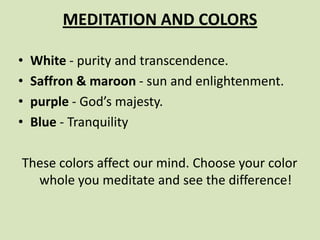 Color For Wisdom Meditation | PDF