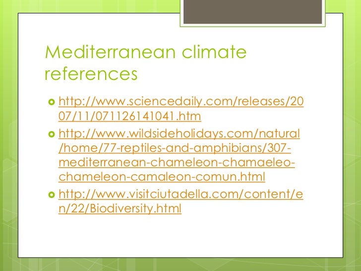 Mediterranean climate