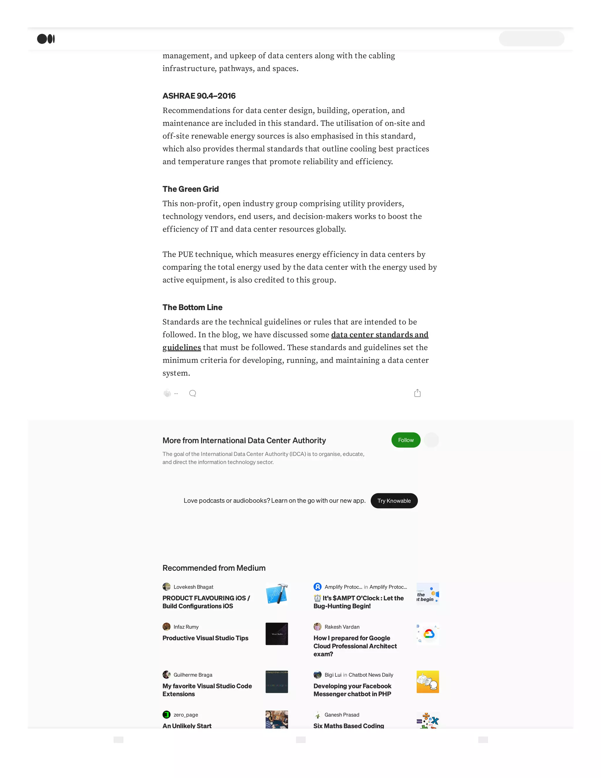 Standards And Guidelines For Data Center That Should Be Followed | PDF