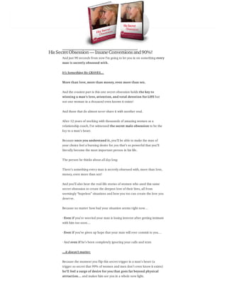 Conversion Obsession His Secret Obsession - Insane Conversions and 90%! | PDF