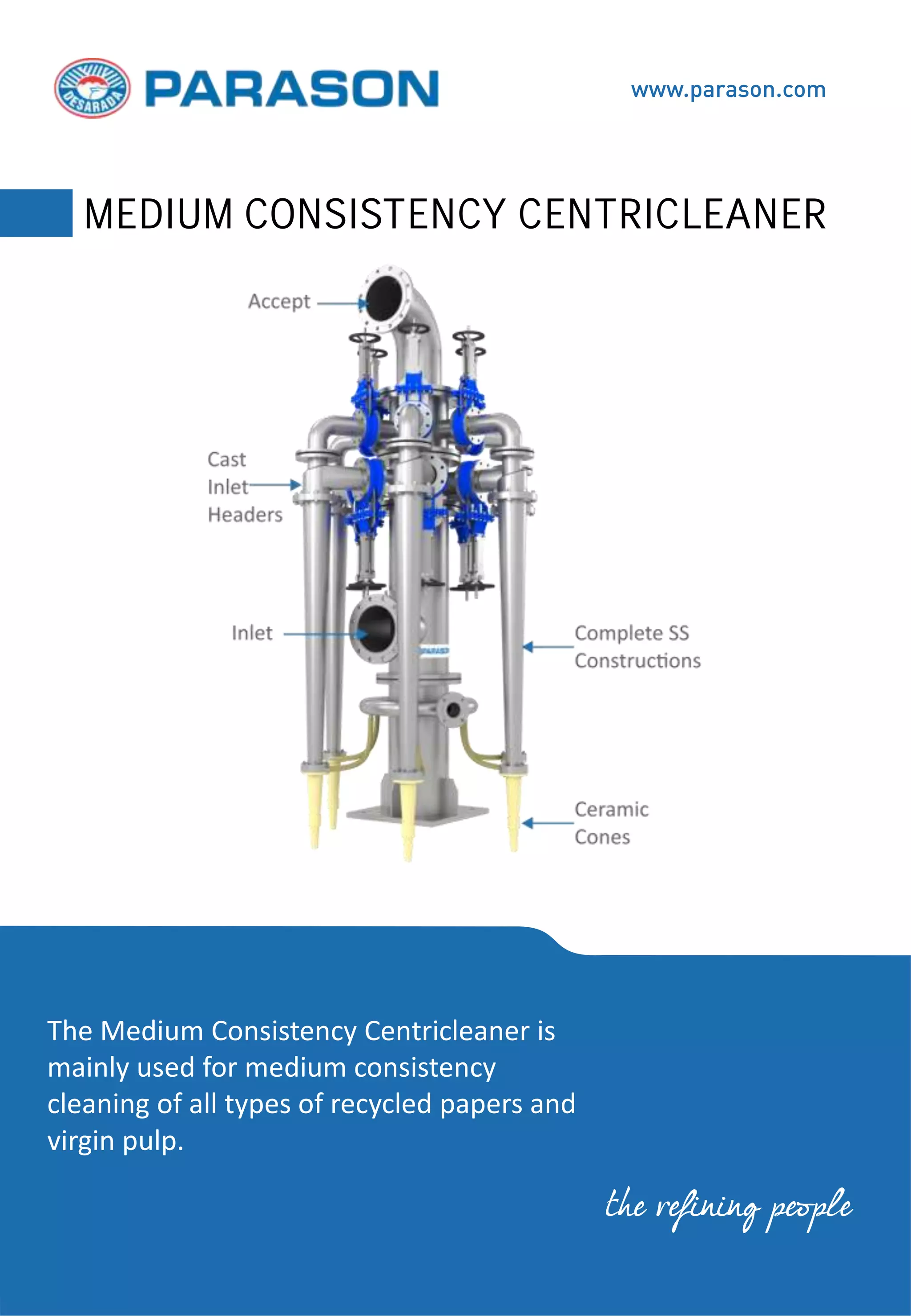 Get Medium Consistency Centricleaner For Your Paper Mill | PDF