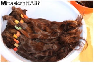 Virgin Brown Strong and Glossy Human Hair from Eastern Europe