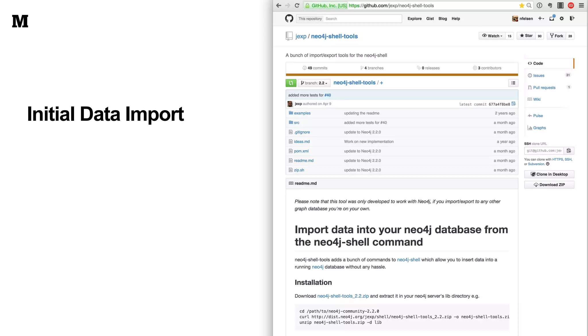 Initial Data Import
 