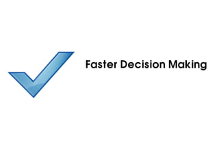 Faster Decision Making
 