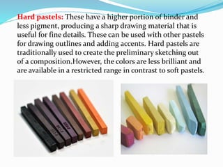 Mediums of visual arts pastel-fresco-acrylic | PPTX