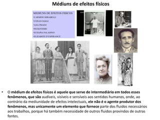 Aula 1 - Classificação Mediúnica - Mediunidade de Efeitos Físicos | PPTX