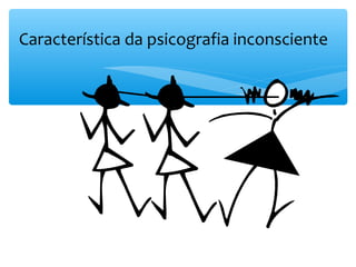 Característica da psicografia inconsciente
 