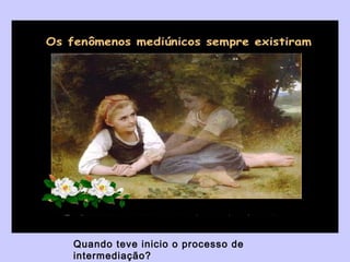 Quando teve inicio o processo de
intermediação?
 