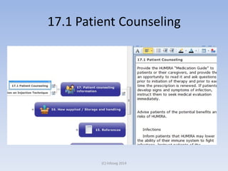 17.1 Patient Counseling
(C) Infoseg 2014
 